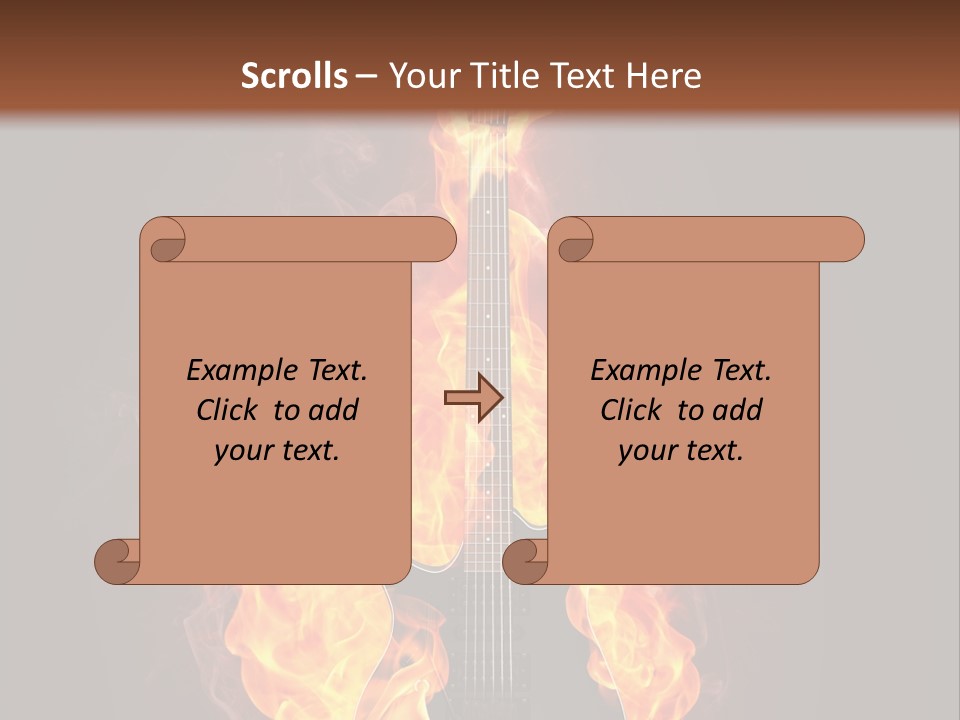 Sound Art Flammable PowerPoint Template