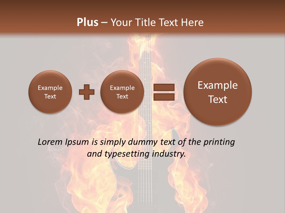 Sound Art Flammable PowerPoint Template