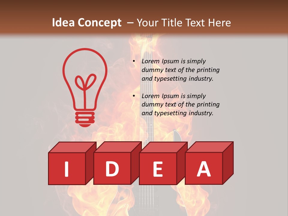 Sound Art Flammable PowerPoint Template