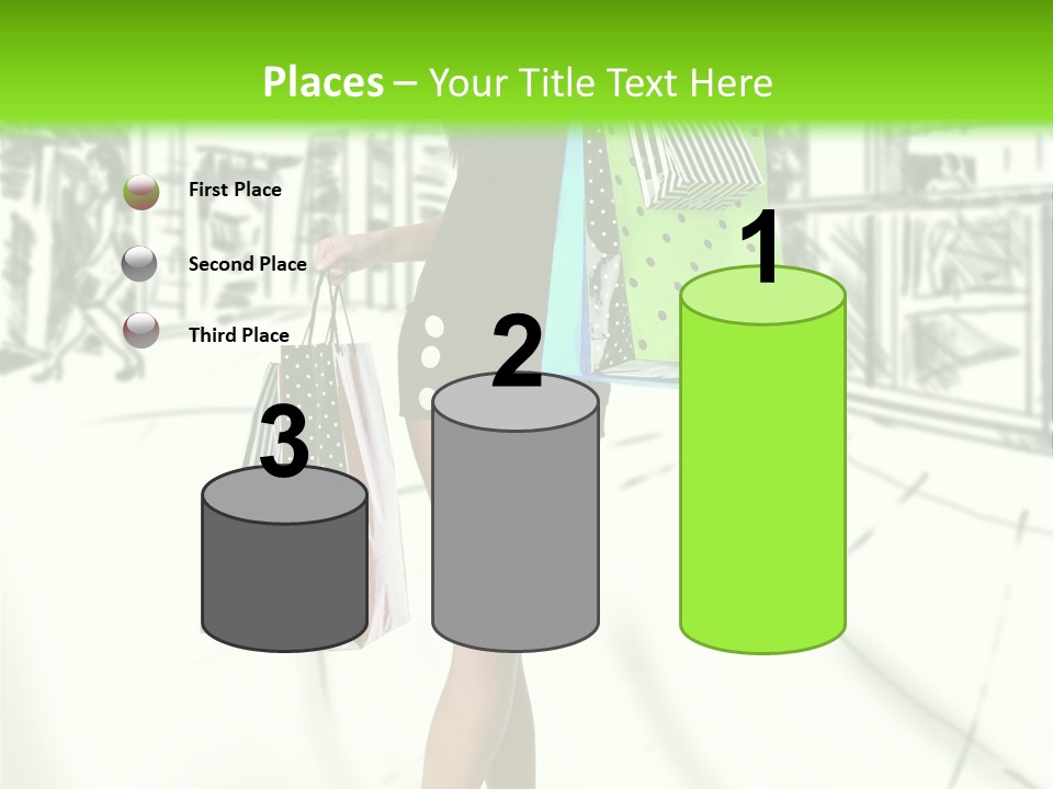 Girl Consumerism Buyer PowerPoint Template