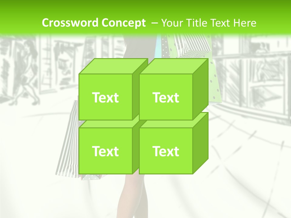 Girl Consumerism Buyer PowerPoint Template