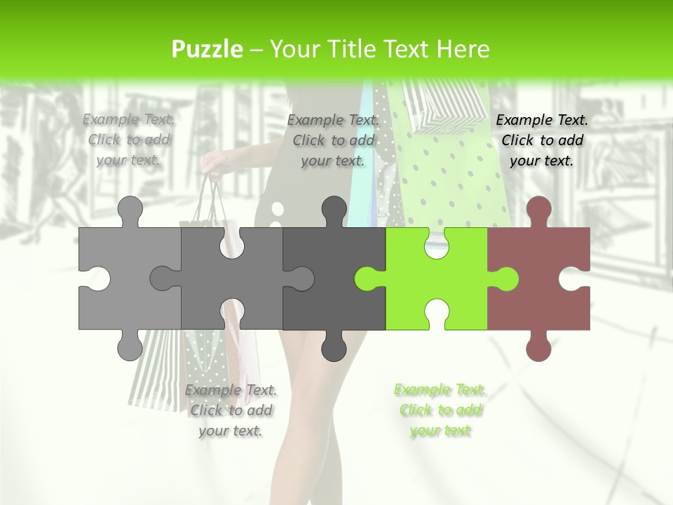 Girl Consumerism Buyer PowerPoint Template