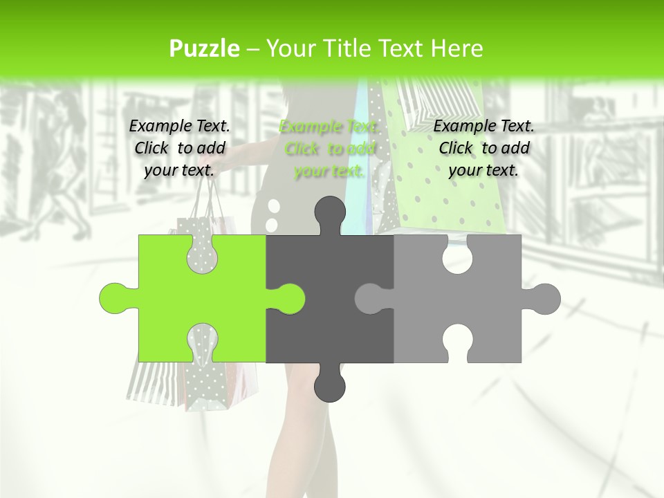 Girl Consumerism Buyer PowerPoint Template