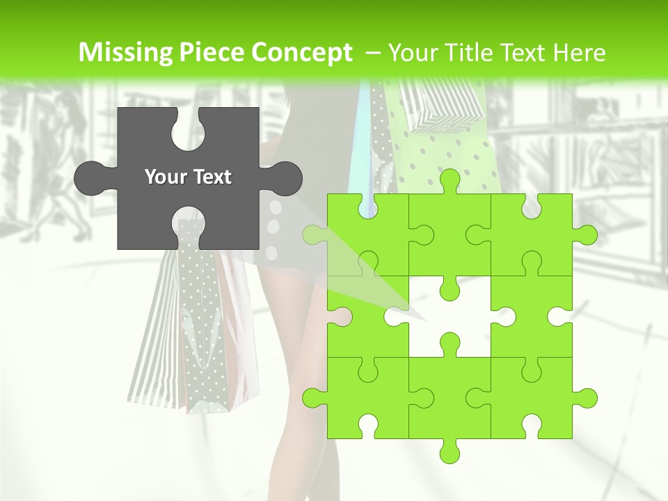 Girl Consumerism Buyer PowerPoint Template