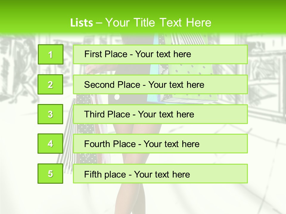 Girl Consumerism Buyer PowerPoint Template