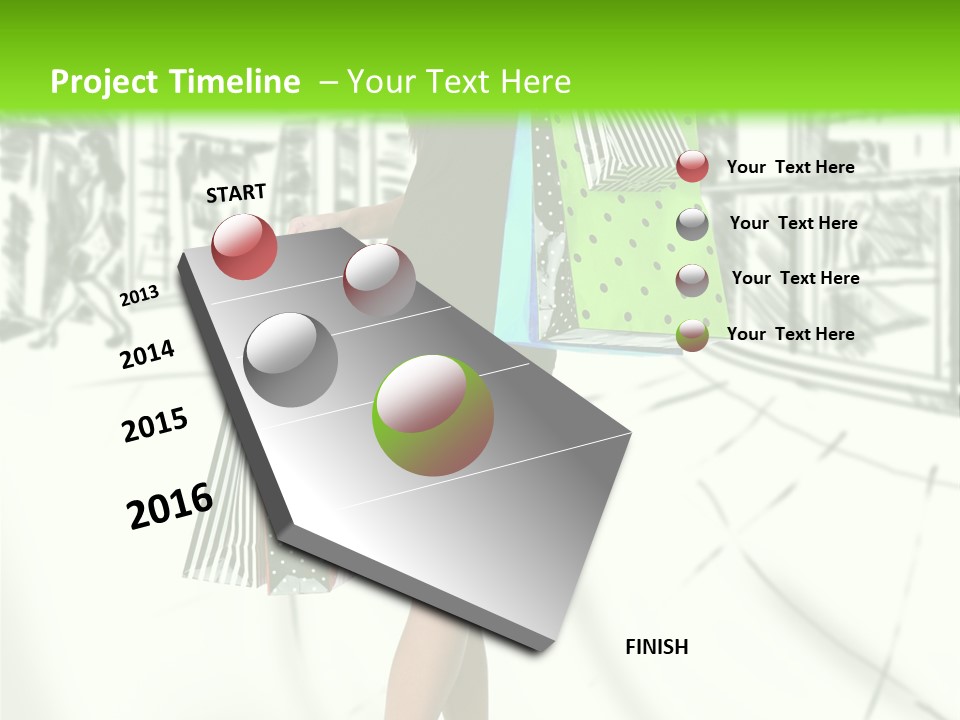 Girl Consumerism Buyer PowerPoint Template