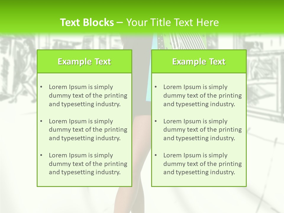 Girl Consumerism Buyer PowerPoint Template