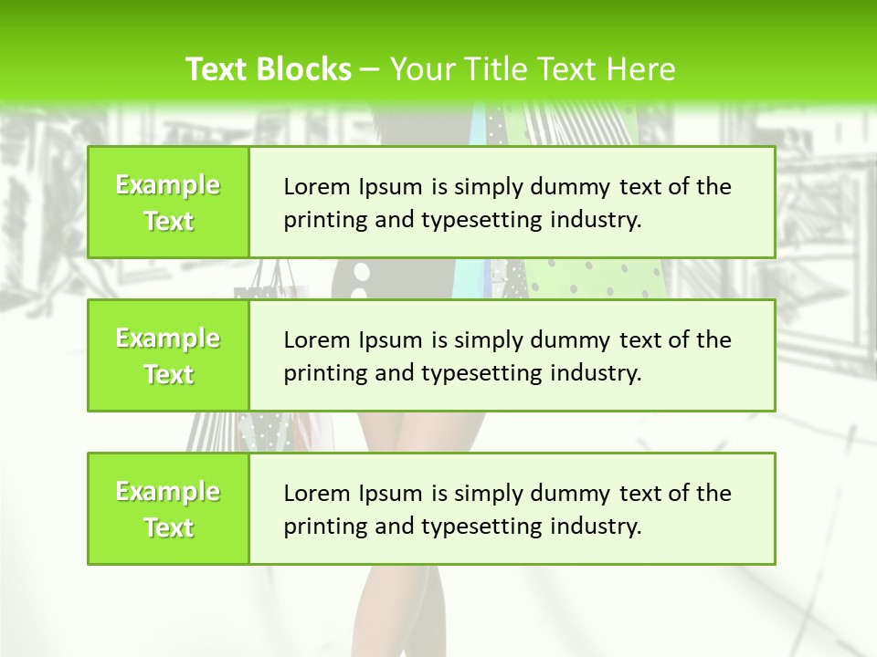 Girl Consumerism Buyer PowerPoint Template