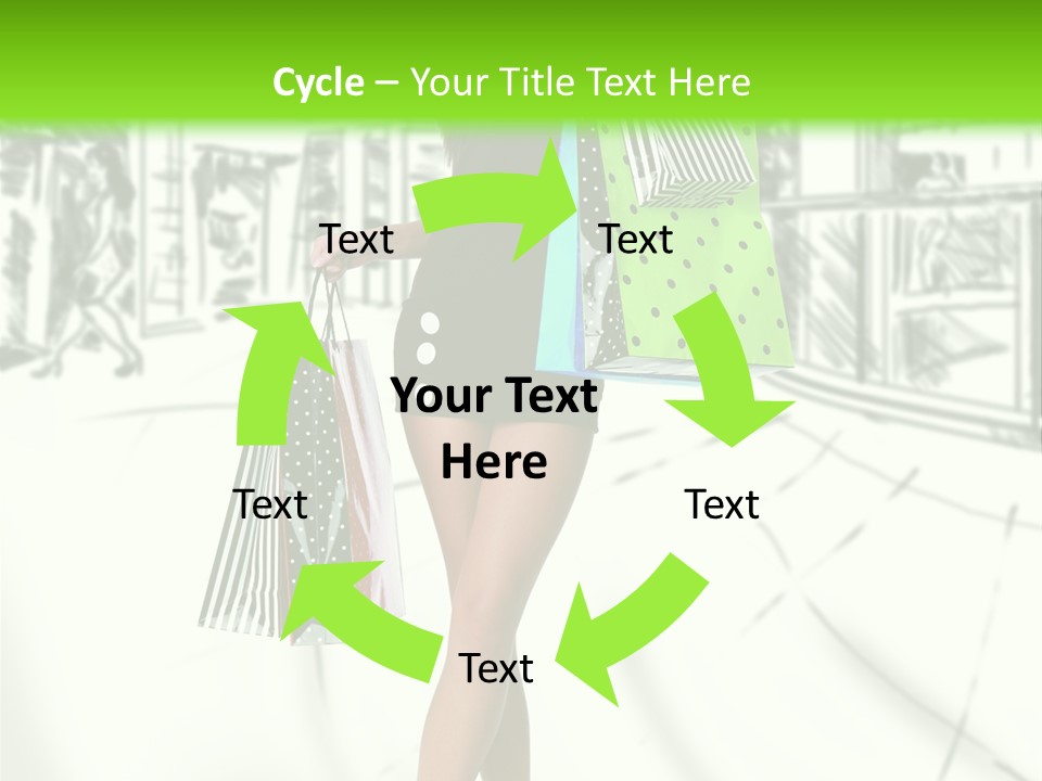 Girl Consumerism Buyer PowerPoint Template