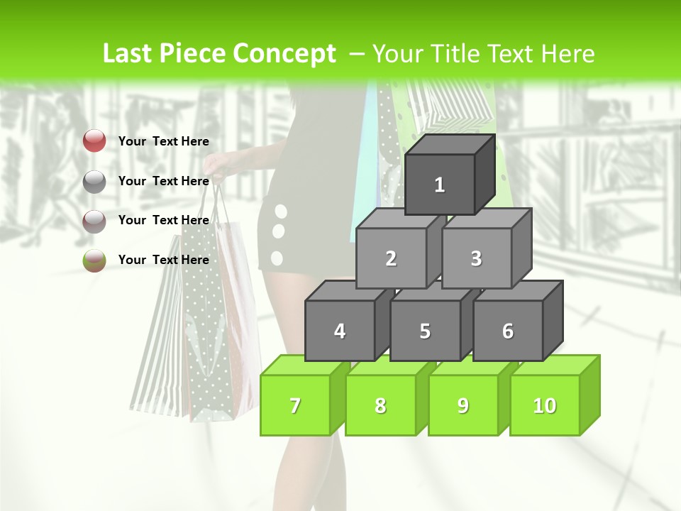 Girl Consumerism Buyer PowerPoint Template