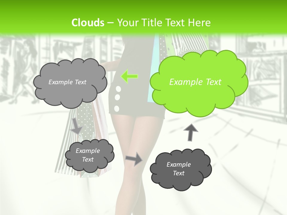 Girl Consumerism Buyer PowerPoint Template