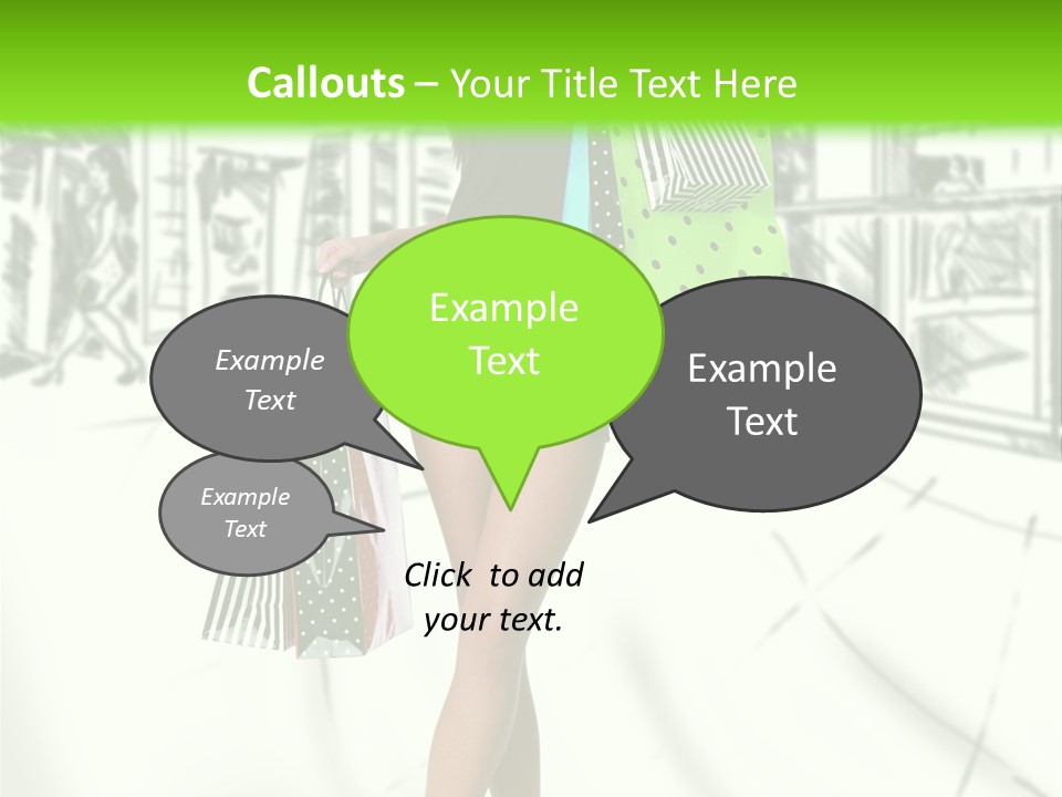 Girl Consumerism Buyer PowerPoint Template