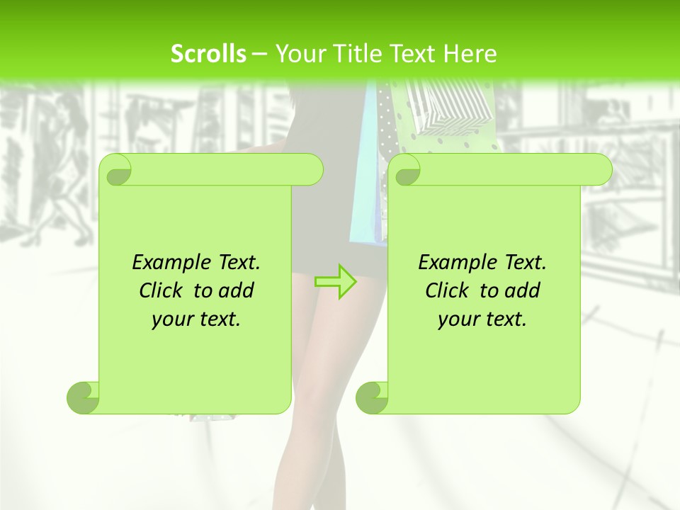 Girl Consumerism Buyer PowerPoint Template
