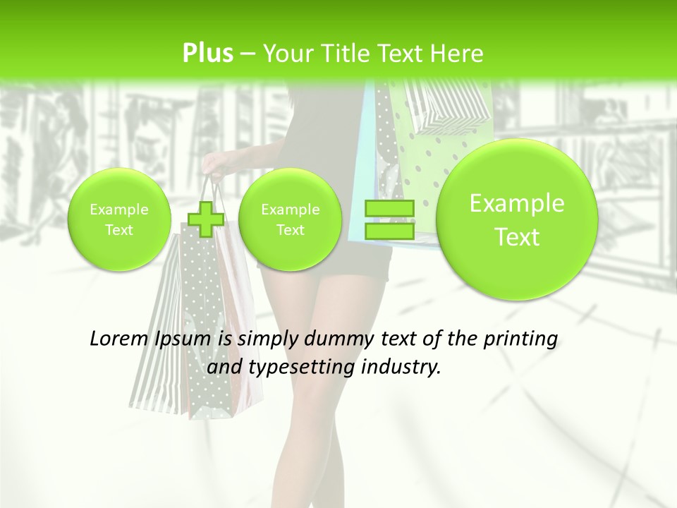 Girl Consumerism Buyer PowerPoint Template