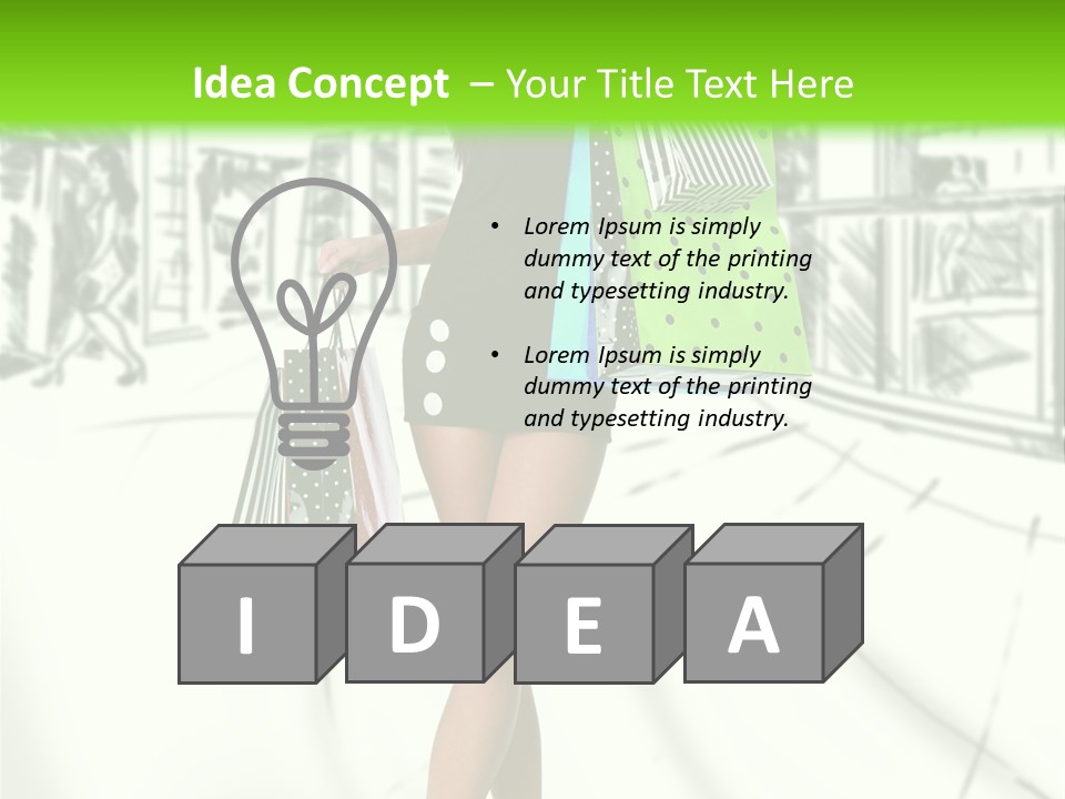 Girl Consumerism Buyer PowerPoint Template