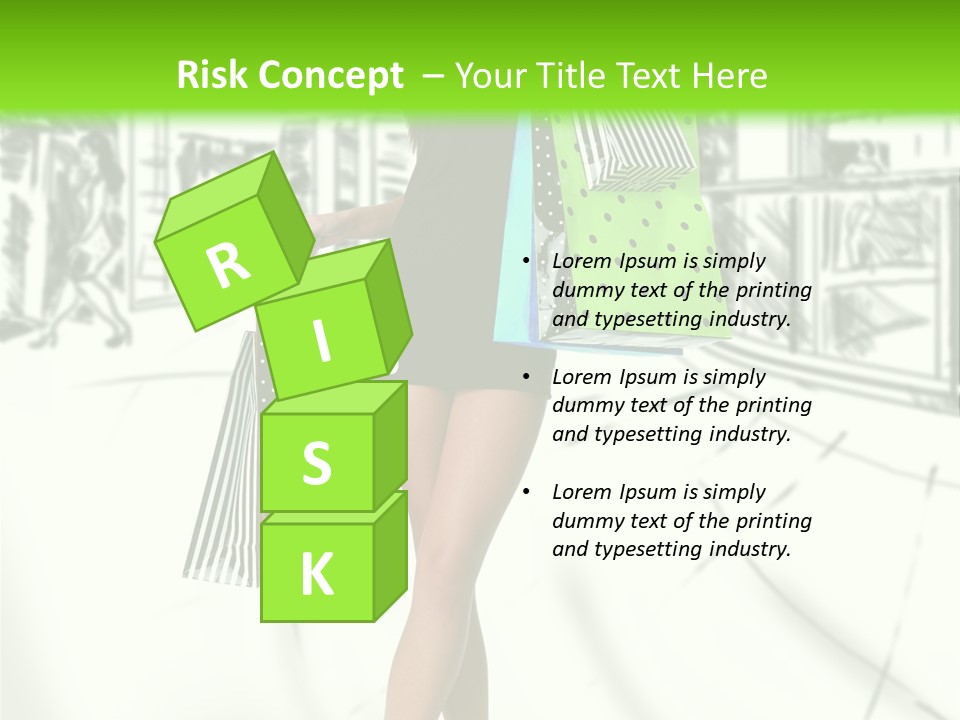 Girl Consumerism Buyer PowerPoint Template