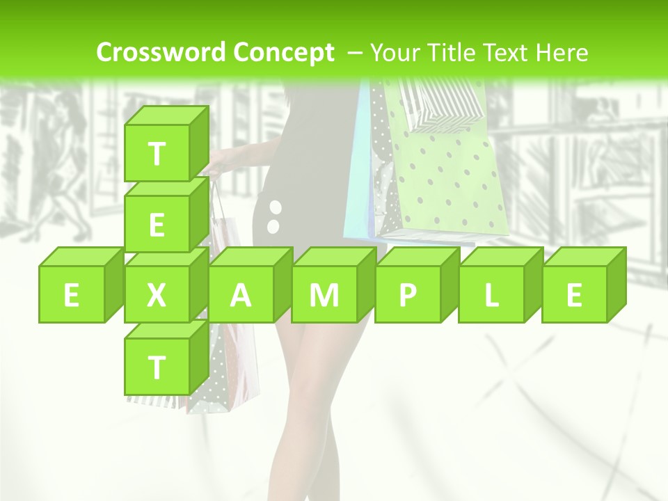 Girl Consumerism Buyer PowerPoint Template