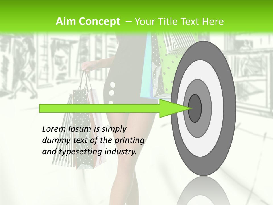 Girl Consumerism Buyer PowerPoint Template