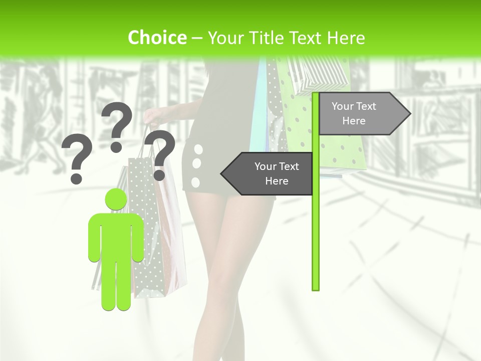 Girl Consumerism Buyer PowerPoint Template