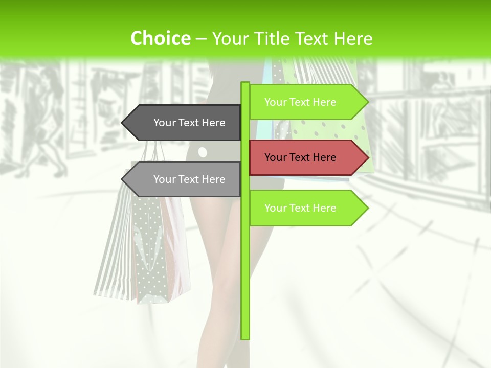 Girl Consumerism Buyer PowerPoint Template