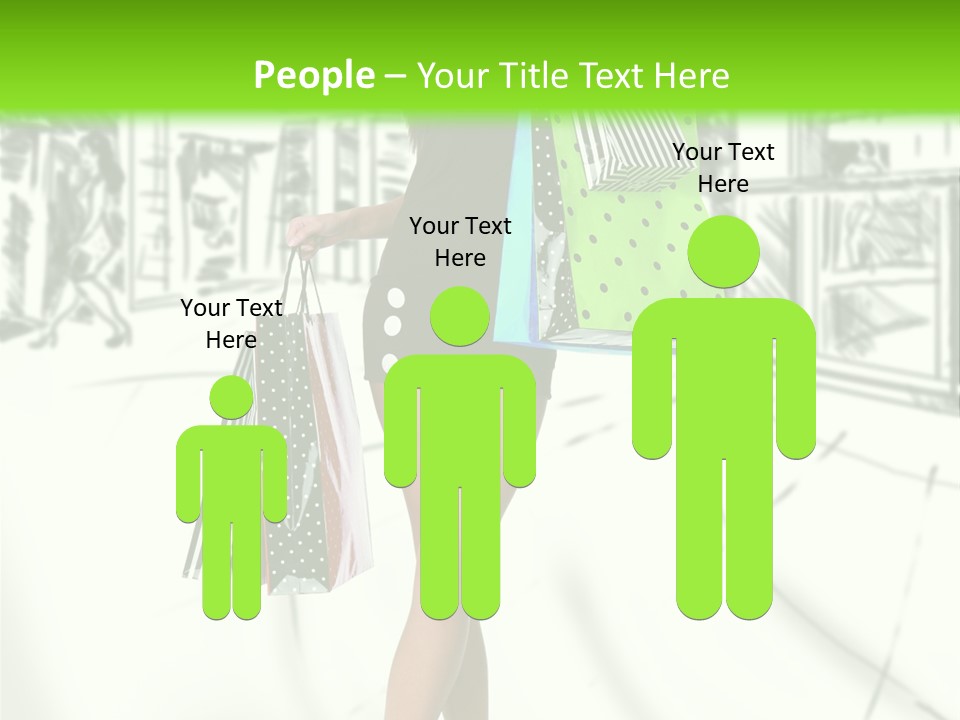 Girl Consumerism Buyer PowerPoint Template