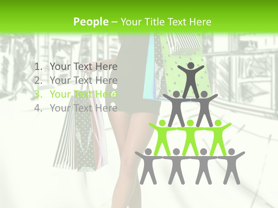 Girl Consumerism Buyer PowerPoint Template