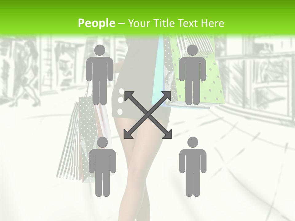 Girl Consumerism Buyer PowerPoint Template