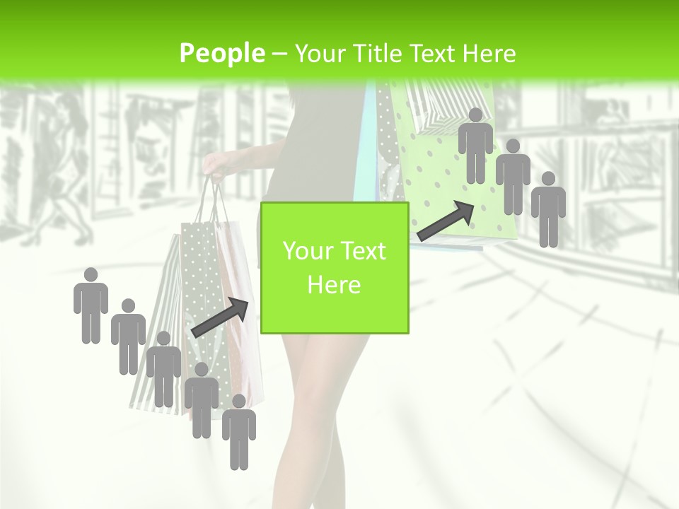 Girl Consumerism Buyer PowerPoint Template