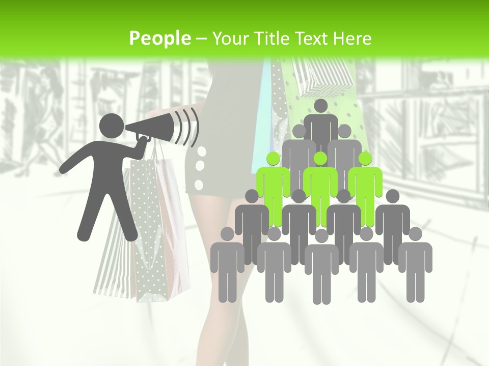 Girl Consumerism Buyer PowerPoint Template