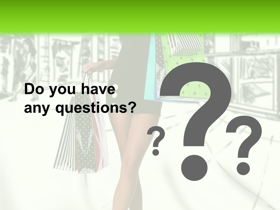 Girl Consumerism Buyer PowerPoint Template