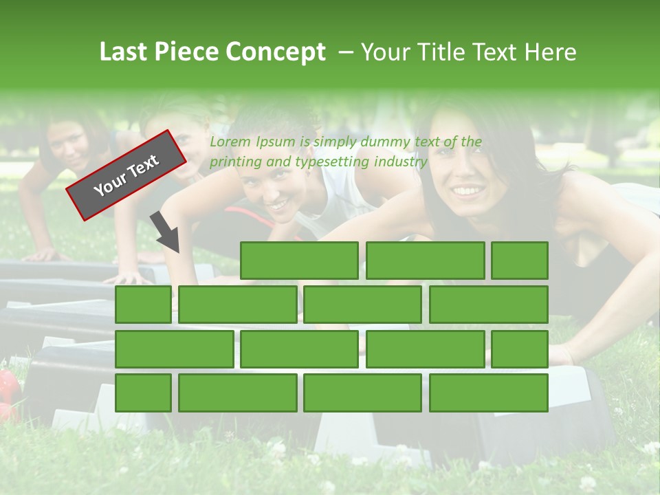 Fitness Beautiful Friends PowerPoint Template