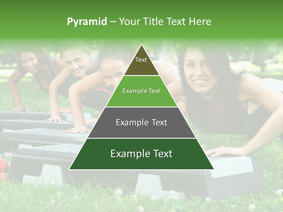 Fitness Beautiful Friends PowerPoint Template