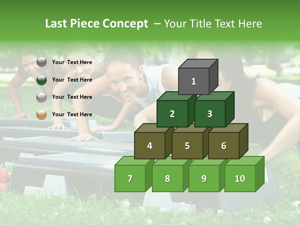 Fitness Beautiful Friends PowerPoint Template