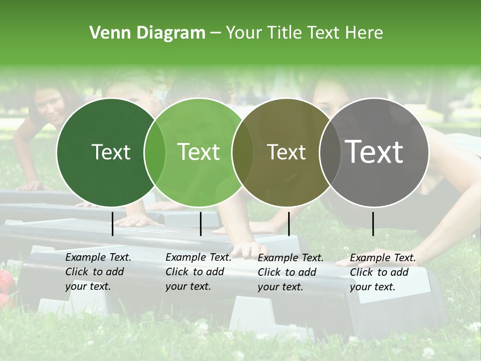 Fitness Beautiful Friends PowerPoint Template