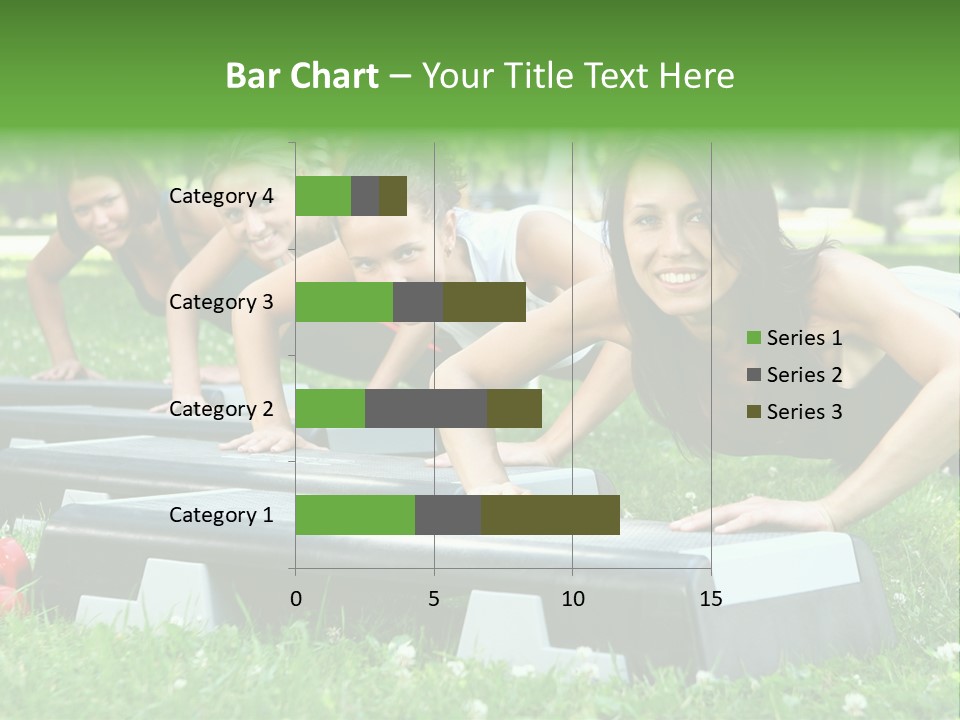 Fitness Beautiful Friends PowerPoint Template