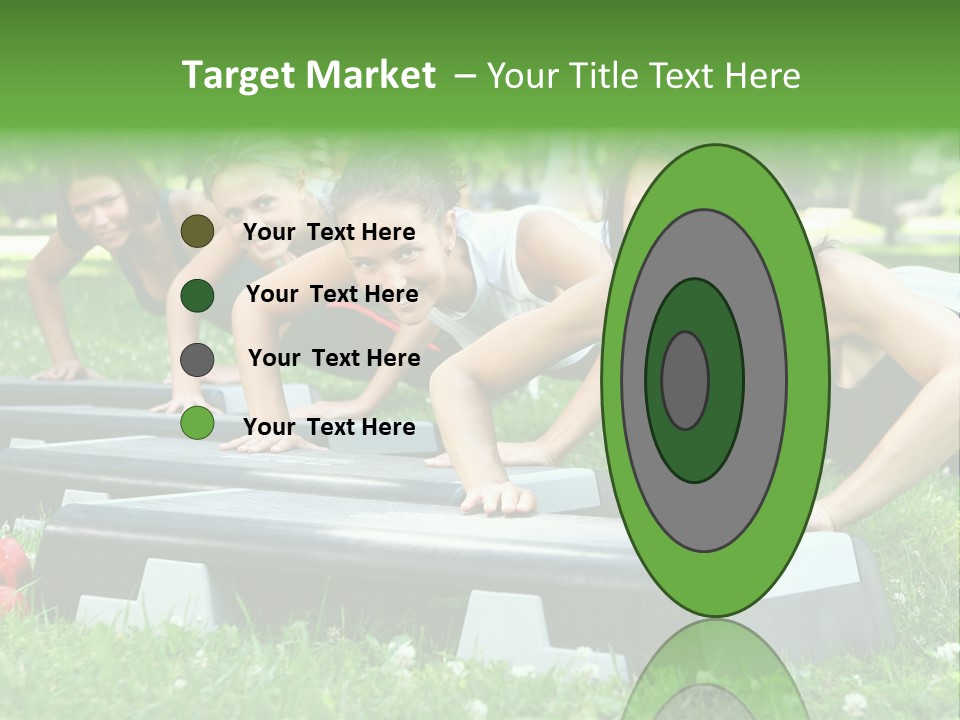 Fitness Beautiful Friends PowerPoint Template