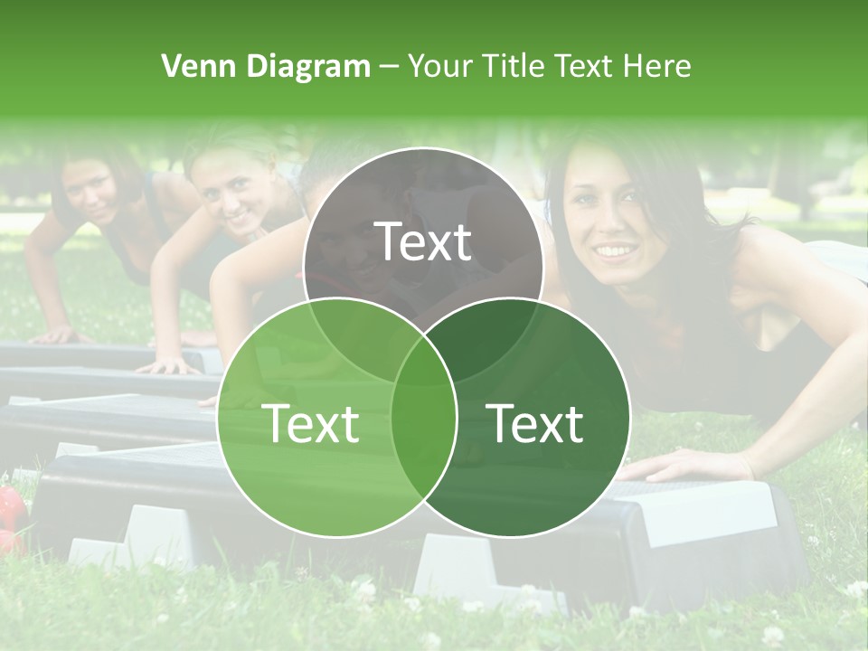 Fitness Beautiful Friends PowerPoint Template