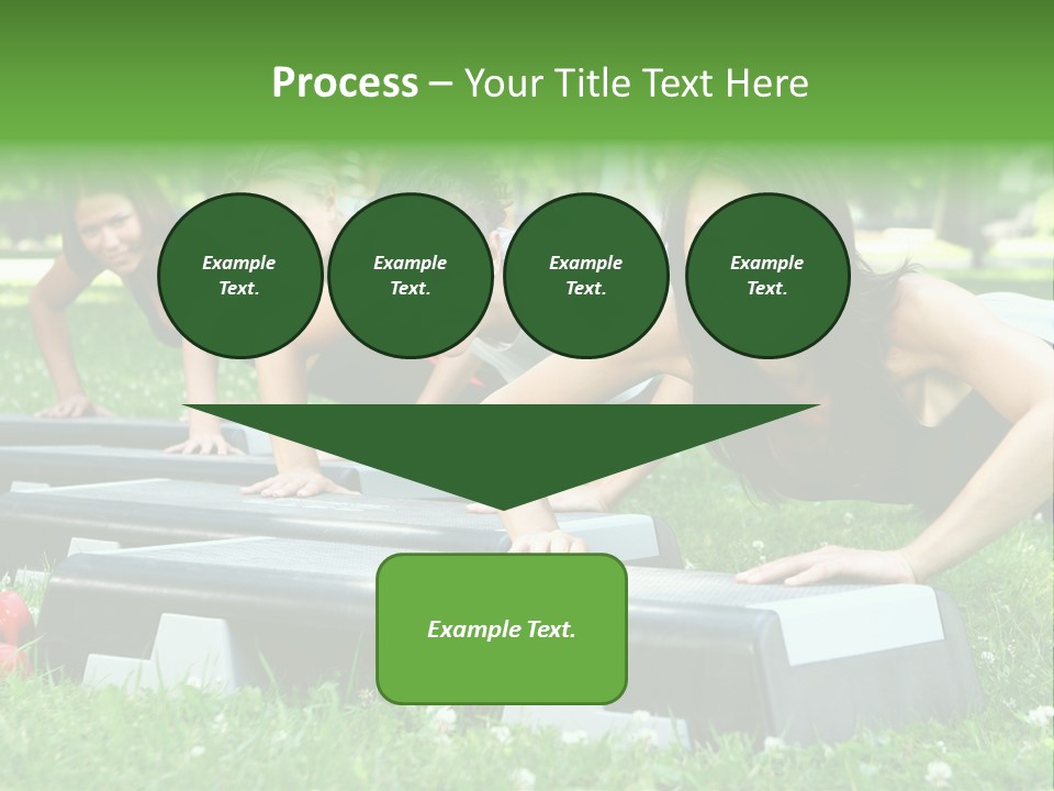 Fitness Beautiful Friends PowerPoint Template