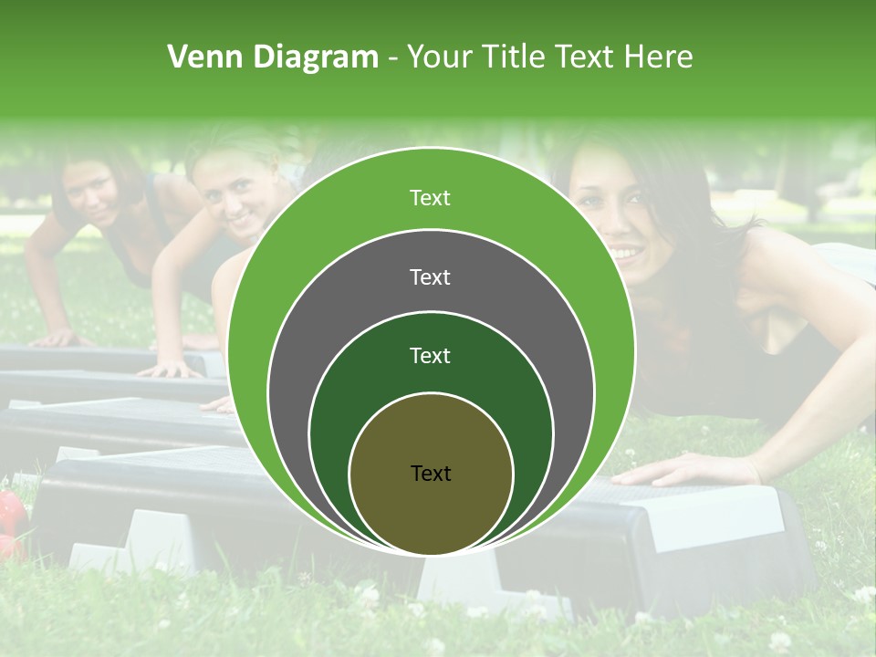 Fitness Beautiful Friends PowerPoint Template