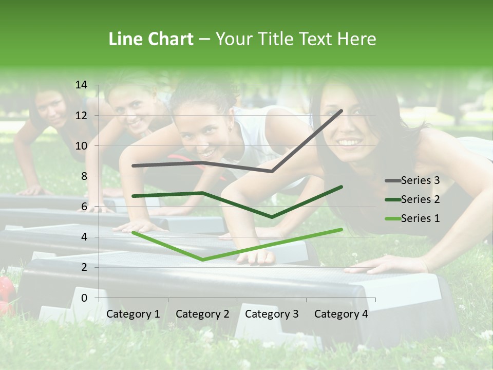 Fitness Beautiful Friends PowerPoint Template