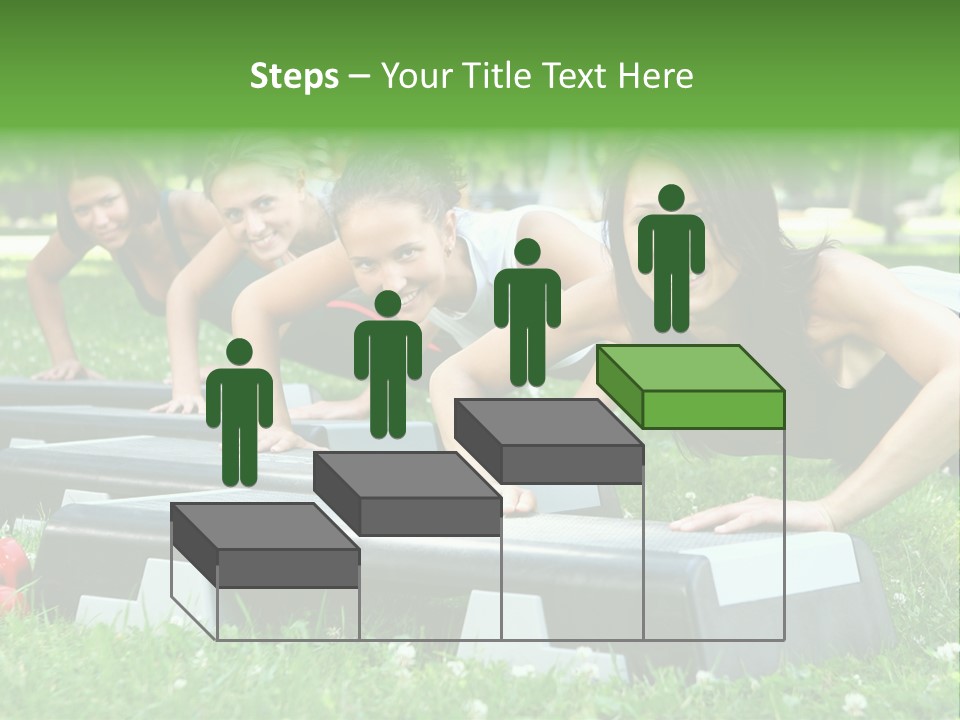 Fitness Beautiful Friends PowerPoint Template