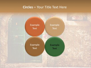Door Medieval Exterior PowerPoint Template