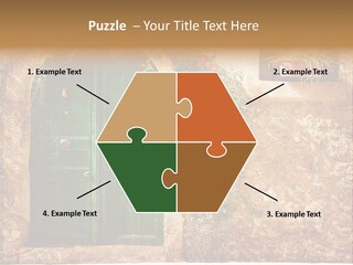 Door Medieval Exterior PowerPoint Template