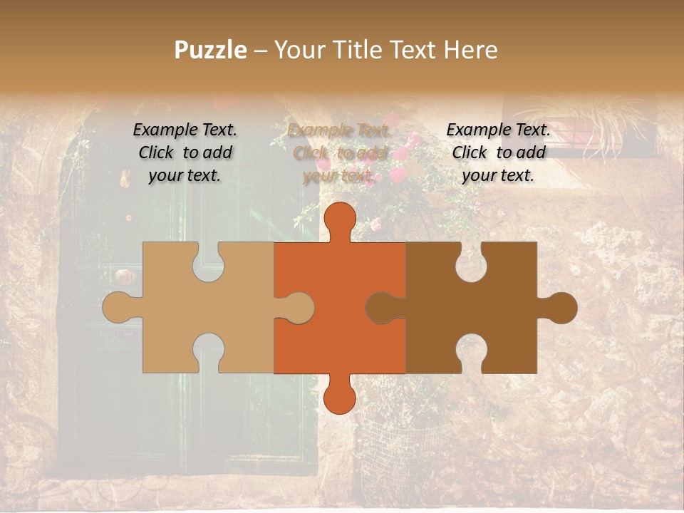 Door Medieval Exterior PowerPoint Template