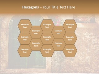 Door Medieval Exterior PowerPoint Template
