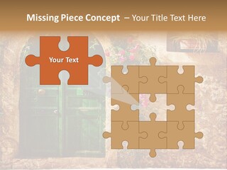 Door Medieval Exterior PowerPoint Template