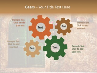 Door Medieval Exterior PowerPoint Template