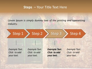 Door Medieval Exterior PowerPoint Template