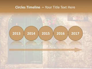 Door Medieval Exterior PowerPoint Template