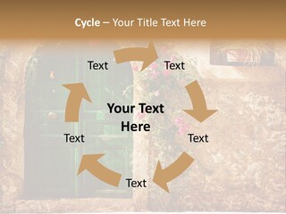 Door Medieval Exterior PowerPoint Template